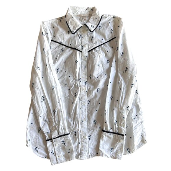 H&M Puff Sleeve Floral Blouse ASO My ID is Gangnam Beauty - Picture 3 of 9